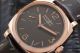 Knockoff Padiomir Panerai Watch Rose Gold Black Leather Watch Band (2)_th.jpg